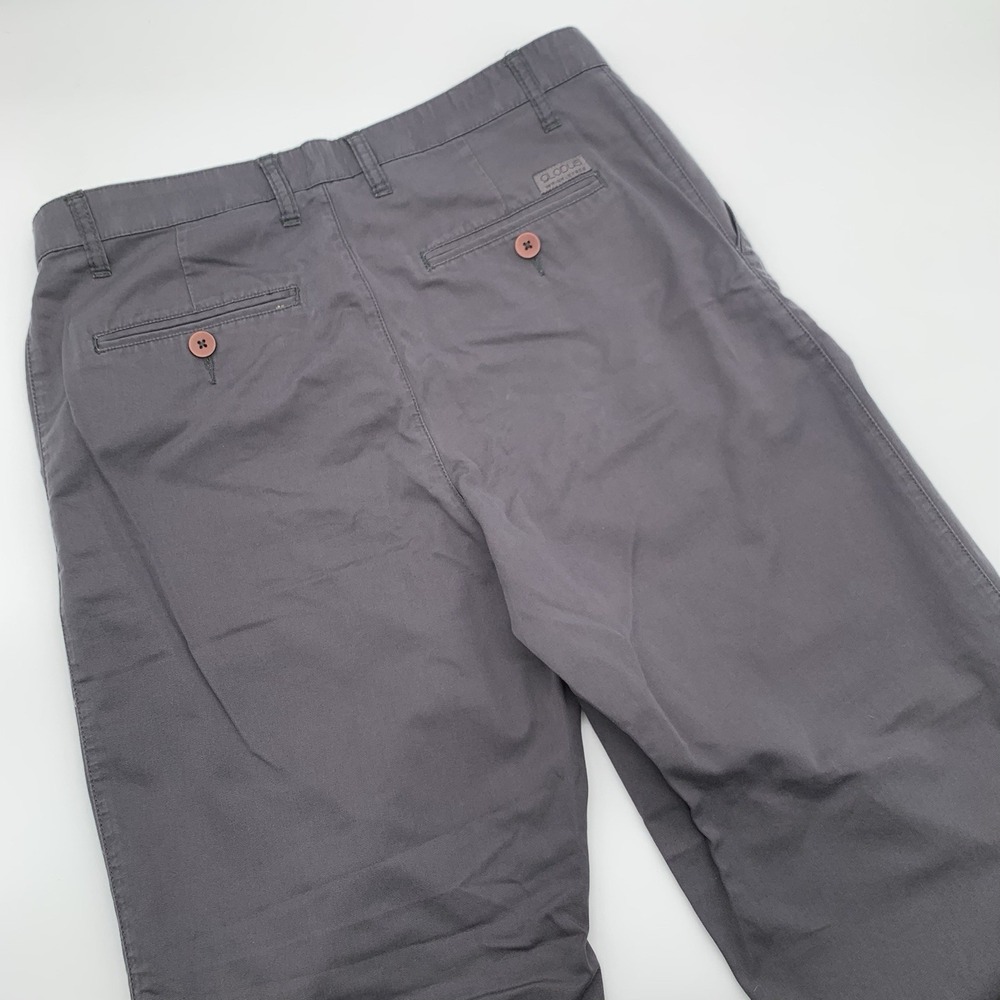 Globus Mens 34x31 Gray Cargo Pants Trousers Slacks Flat Front Cotton
